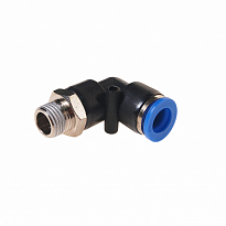 Фитинг RF-SPL10-02 угловой для пластиковых трубок 10мм с наружной резьбой 1/4" ROCK FORCE /1 NEW